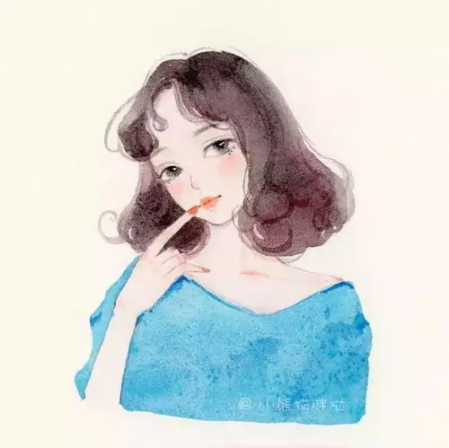 墨色侧脸极简黑白动漫头像图片