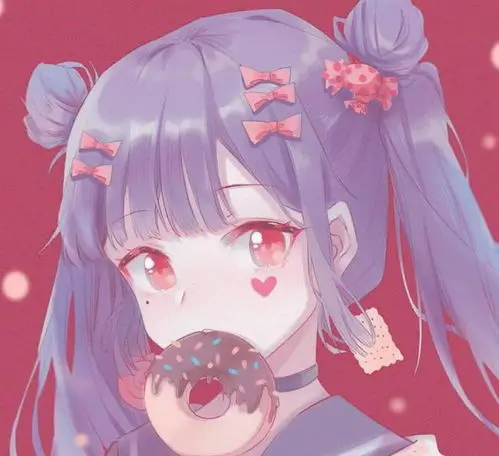 暗黑系少女女生动漫头像图片